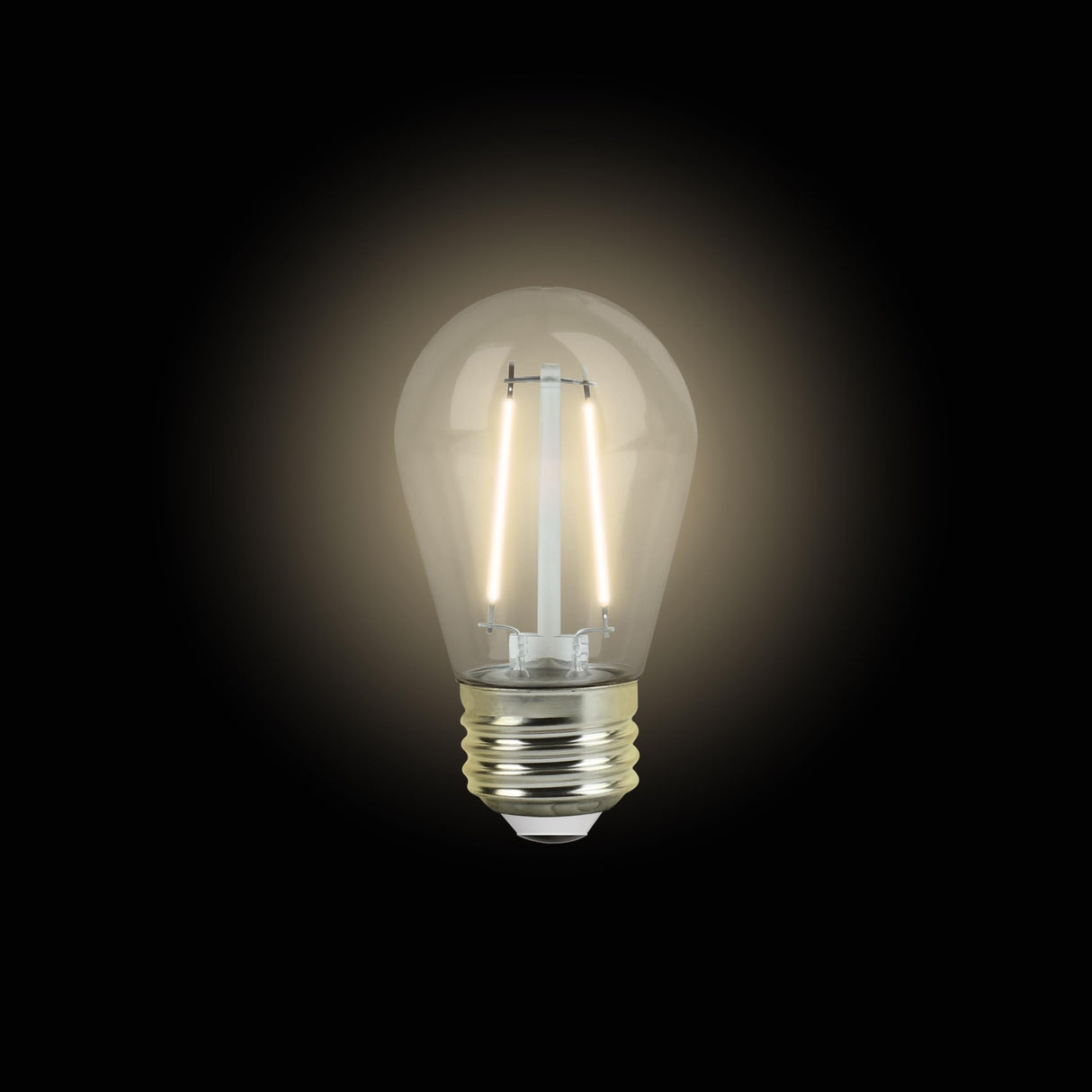 Feit Electric S14 LED Filament Light Bulbs, High Output, 2200K Warm White, 140 Lumens, String Light Replacement Bulbs, 15,000-Hour Lifespan, Clear Durable Housing, S14HO/822/FIL/12, 12 Pack