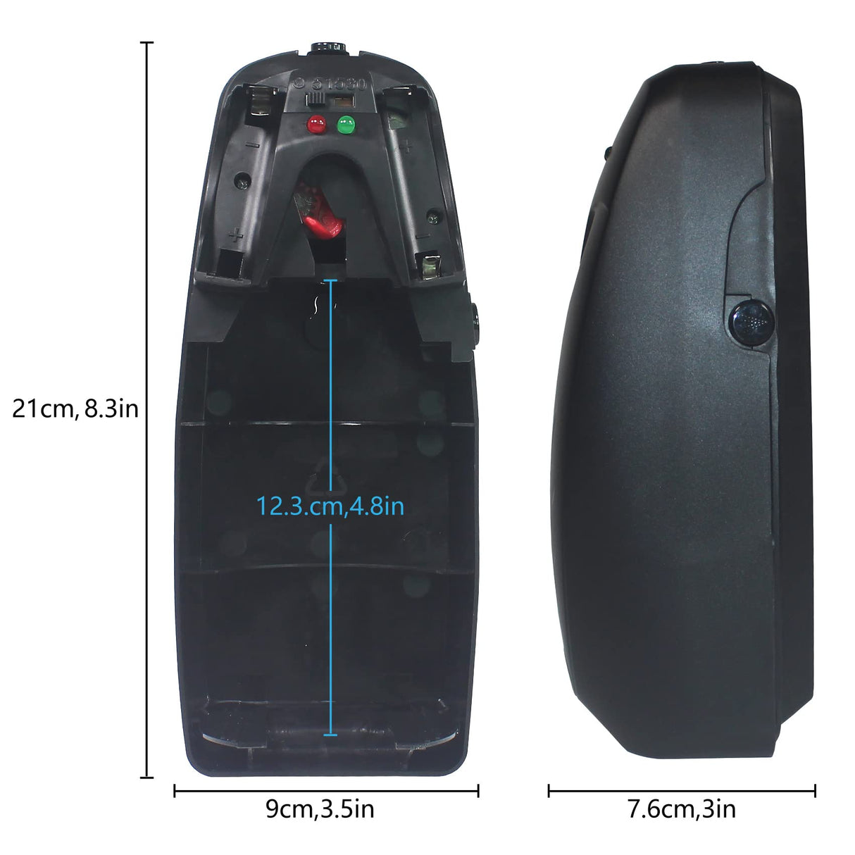 Automatic Air Freshener Spray Dispenser (2-Pack) ,Free Standing or Wall Mounted Automatic Aerosol Spray Dispenser Adjustable Aromatherapy Machines for Bedrooms, Bathrooms,Offices, Hotels (Black)