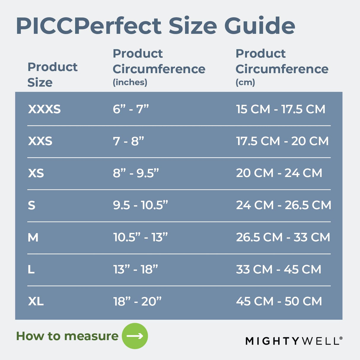 Mighty Well PICCPerfect PICC Line Cover: Soft Touch Double Layer PICC Line Arm Cover | Solid Black, Medium