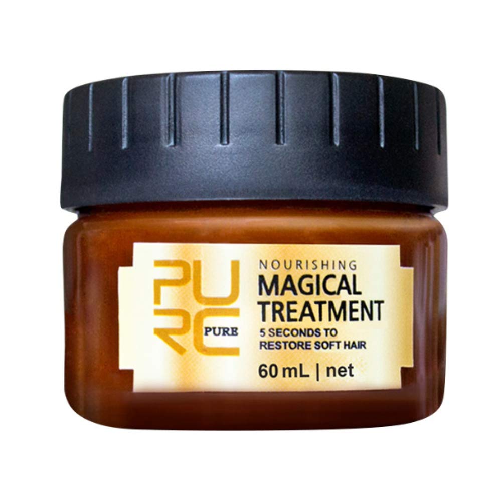 Symeas Professionelle Haarmaske Magische Haarmaske mit reinem Keratinöl Natürliches Keratinöl Pflegend und reparierend für trockenes und geschädigtes Haar (Masque Capillaire 60ml)