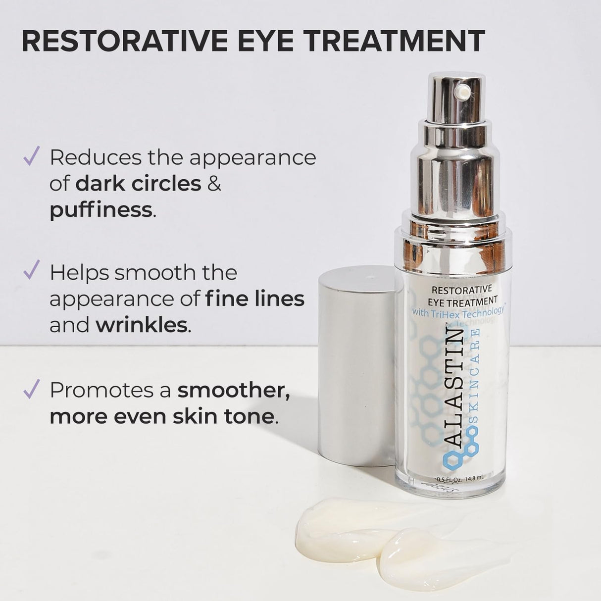 ALASTIN Skincare Restorative Eye Treatment (0.5 oz) | Anti-Aging Eye Cream | Helps Reduce Dark Circles & Puffiness | Firming & Hydrating