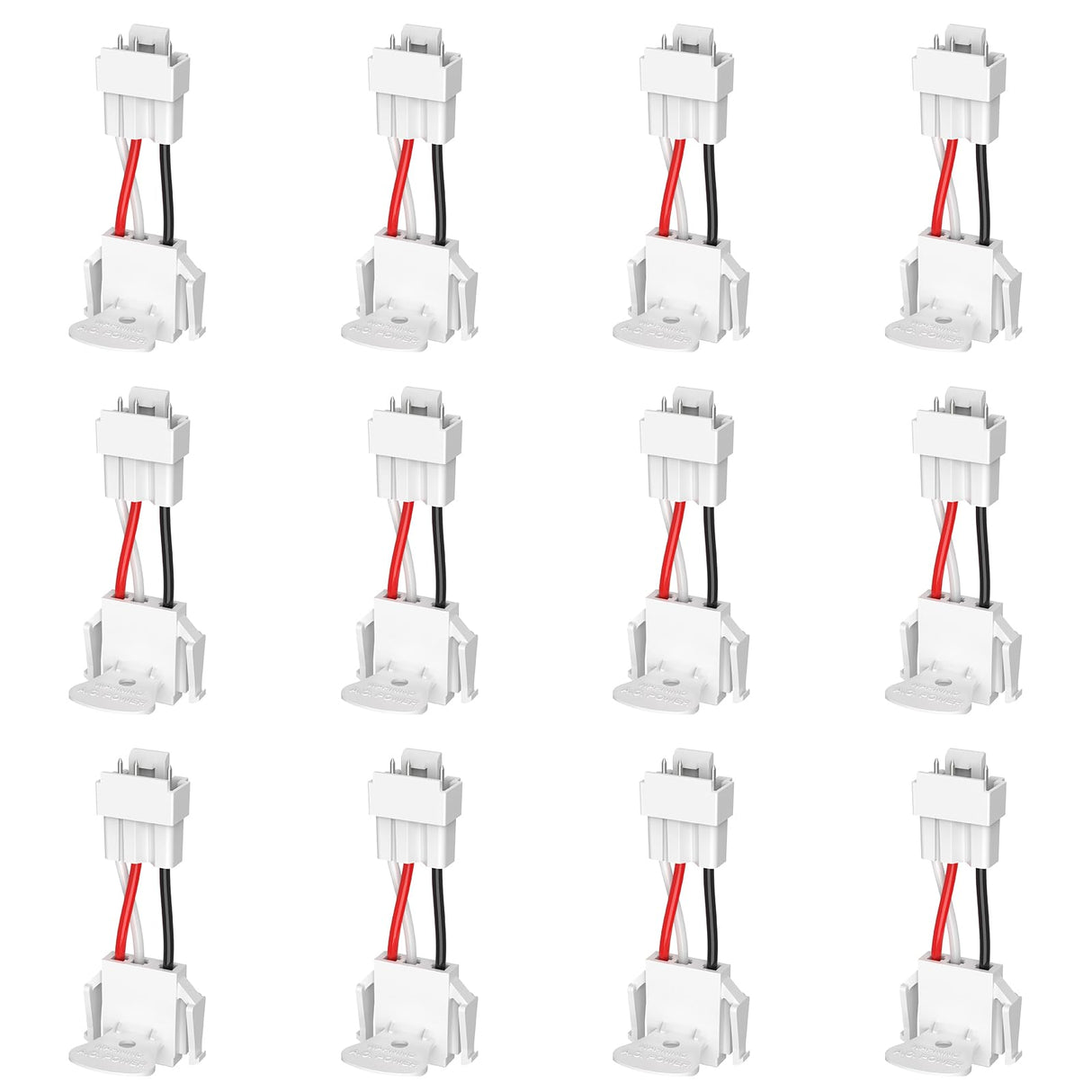 Siterlink Quick Connect Smoke Detector Adapter Plug, Compatible with GS562A Hardwired Smoke Alarm to Connect Existing Wiring Harness GA6217F 12 Pack