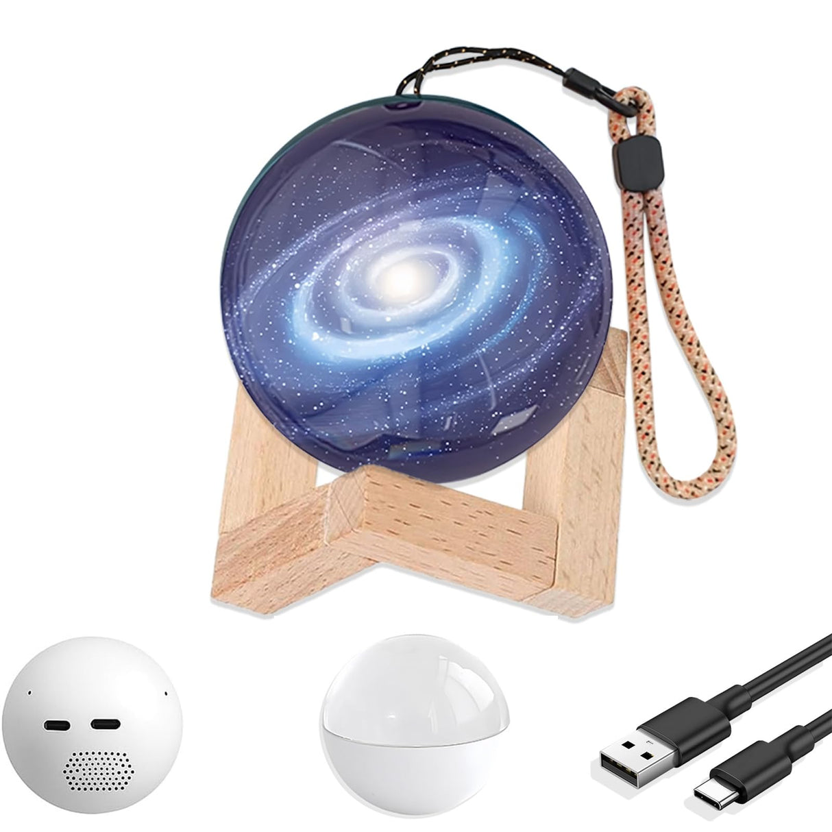 WINSD Memory Sphere Lamp 2.7" Crystal Ball Video Player Memory Orb Lamp Personalized Uploadable Videos & Photos Video Gift for Couples Friends Anniversary Birthday Christmas Gifts