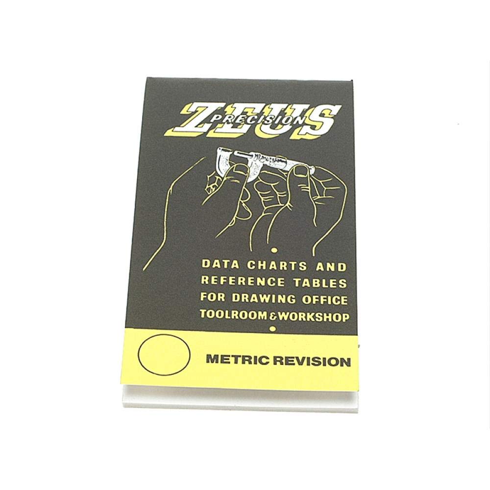 Zeus precision data charts and reference tables for drawing office, toolroom & workshop