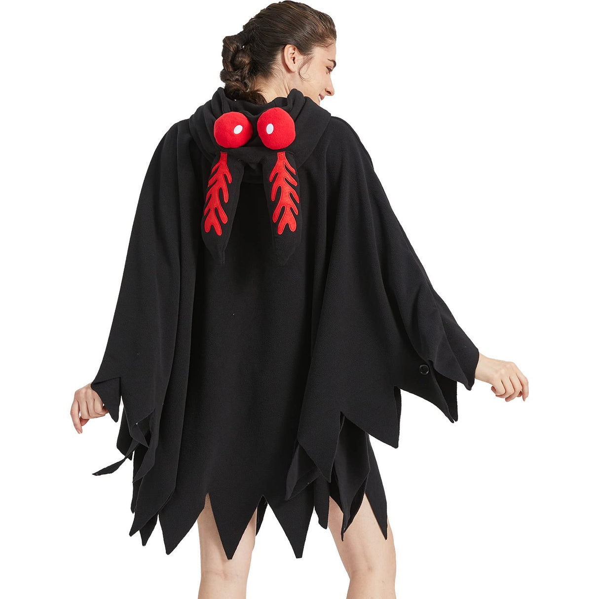 Unisex Mothman Costume Mothman Cosplay Hooded Christmas Costumes Party Cape