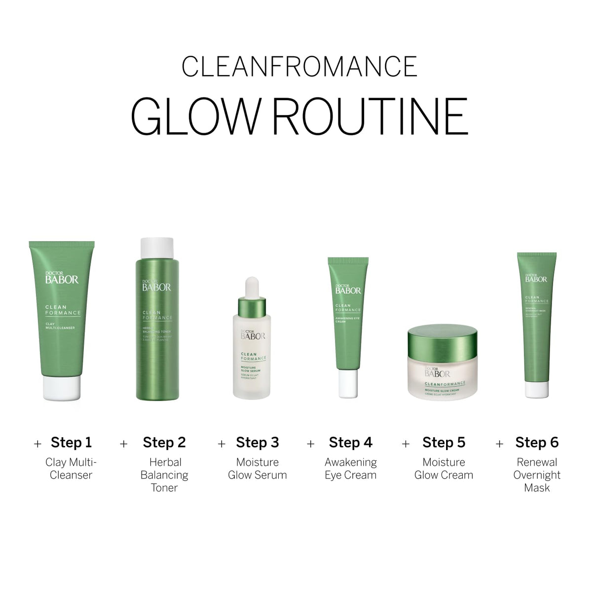 BABOR CLEANFORMANCE Moisture Glow Cream, Lightweight Daily Moisturizer with Light-Reflecting Pigments, Instant Glow and Hydration, Prebiotics & Probiotics Facial Cream, Radiant Even Complexion, 1.7 oz