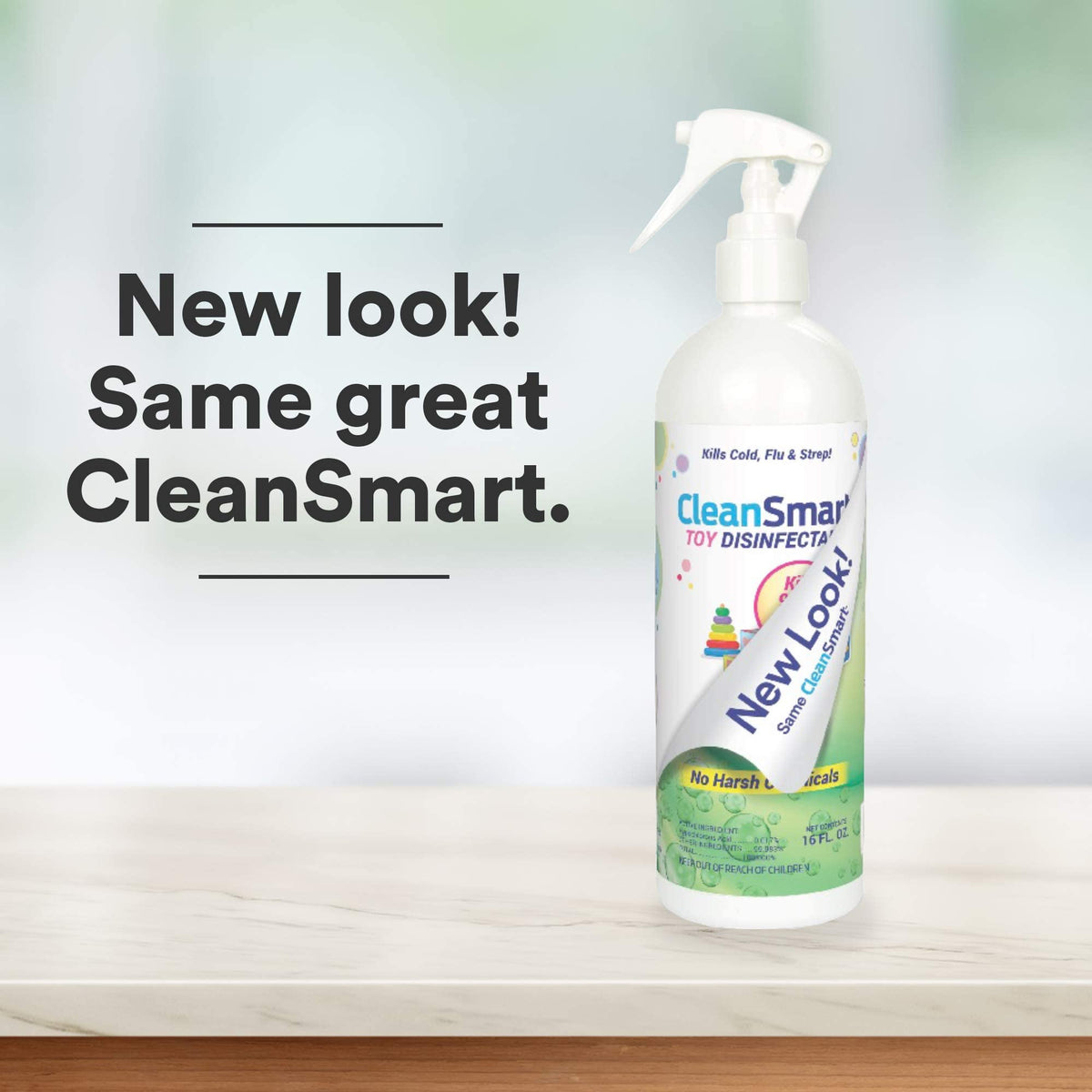 CleanSmart Toy Disinfectant, Hypochlorous Acid Spray, 16 oz (2 pack)