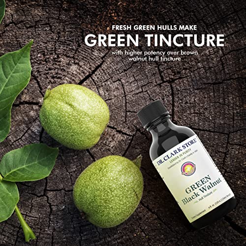 Original Green Black Walnut Hull Tincture (Extra Strength) by Dr. Hulda Clark, 4 oz