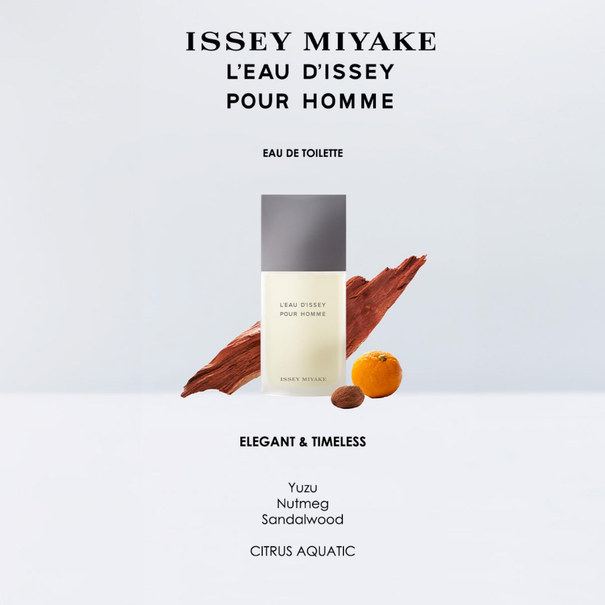 Issey Miyake L'Eau d'Issey Pour Homme Eau de Toilette - Fragrance for Men - Pure & Fresh - With Notes of Yuzu, Nutmeg & Sandalwood - 2.5 oz
