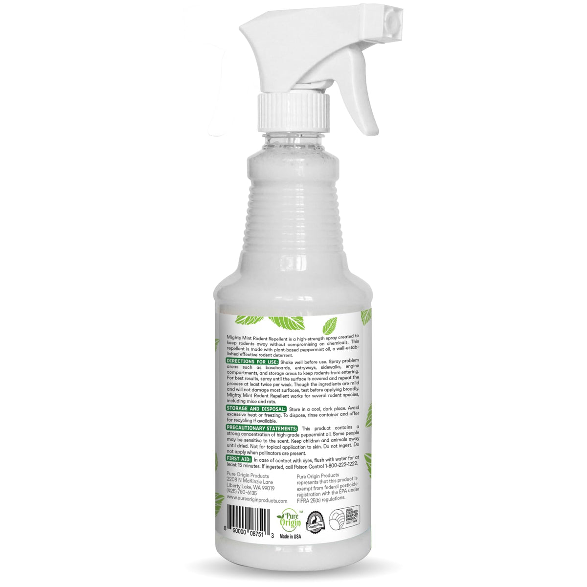 Mighty Mint Peppermint Oil Rodent Repellent Spray, 16 oz