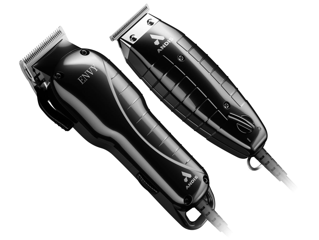 Andis Professional Stylist Combo Hair Clipper and Trimmer 17 Piece Set, 66620, Black