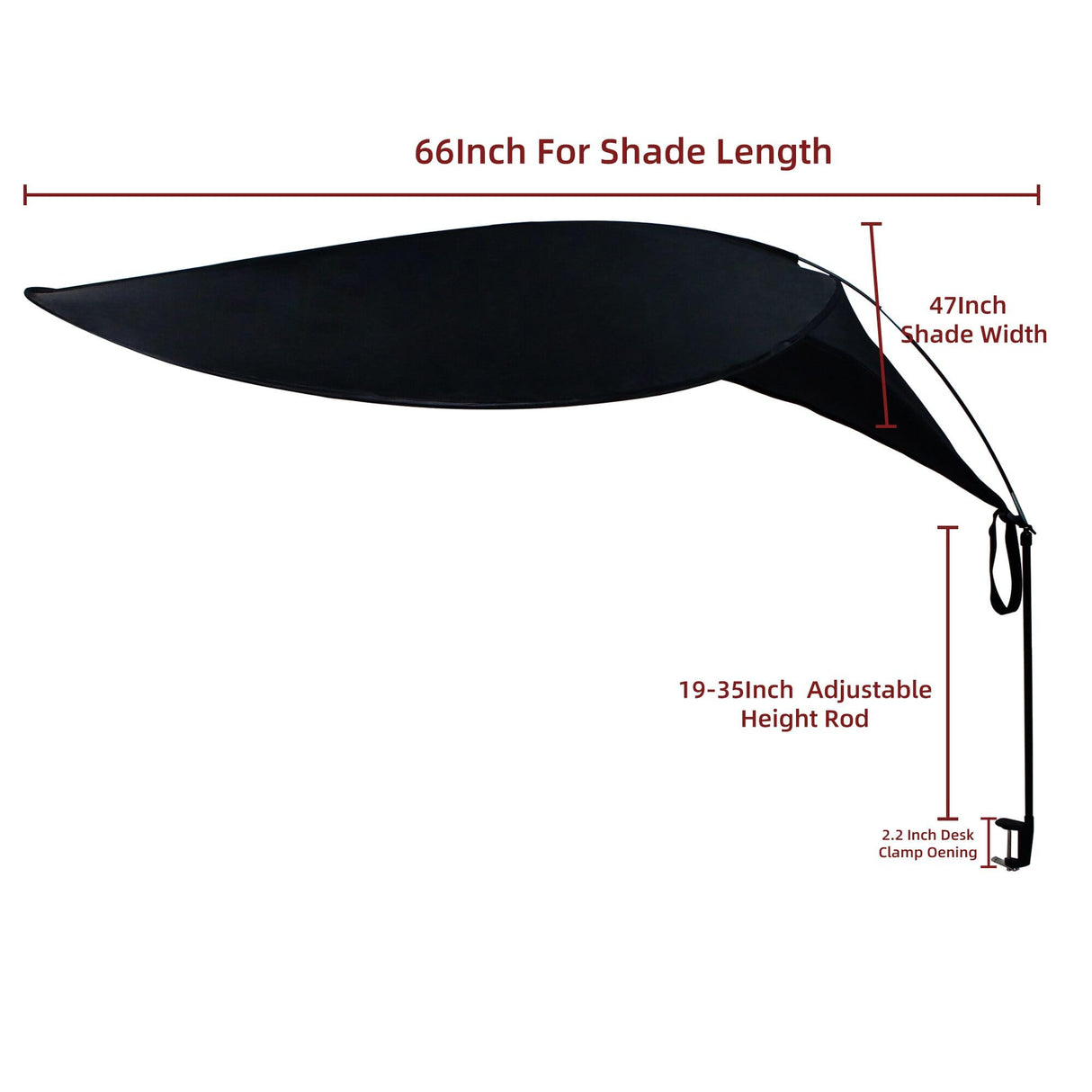 65"Comastbo office cubicle desk shade,designed for light sensitive workers,idea for office cubicles and desk canopy(strap grommet issue contact)
