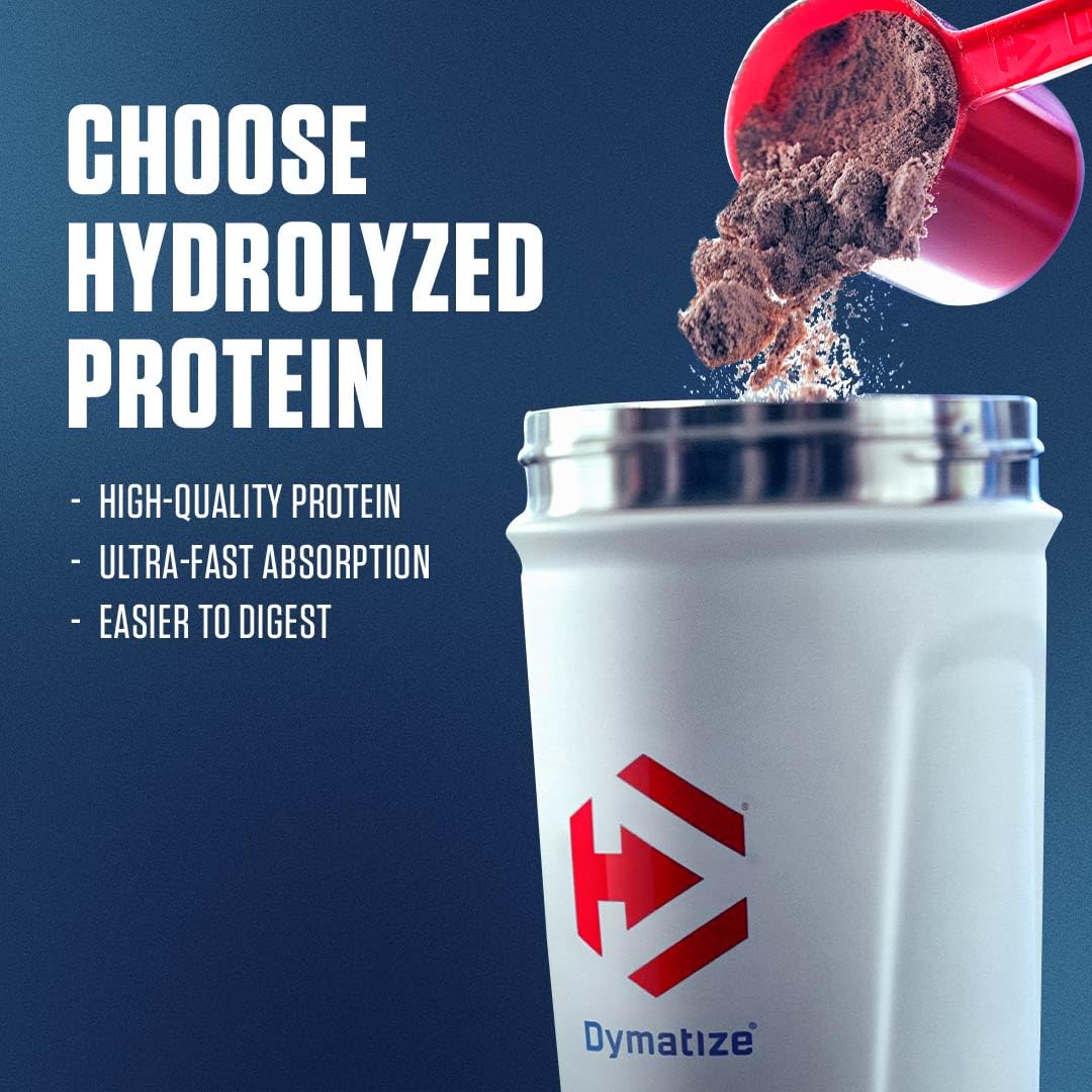 Dymatize ISO100 Whey Protein Powder Isolate, Gourmet Chocolate, 25g of Protein, 5 Pound, 5.5g BCAAs, Less Than 120 Cal., Gluten Free, 1g Fat, 1g Sugar, 2g Carb (71 Servings)