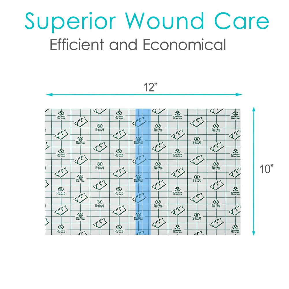 Waterproof Dialysis Catheter Shower Cover Large Coverage Shields for Peritoneal Dialysis Port Accessories PD Chest Catheter Central PICC Line Feeding Tube 10"x12"(Pack of 25)