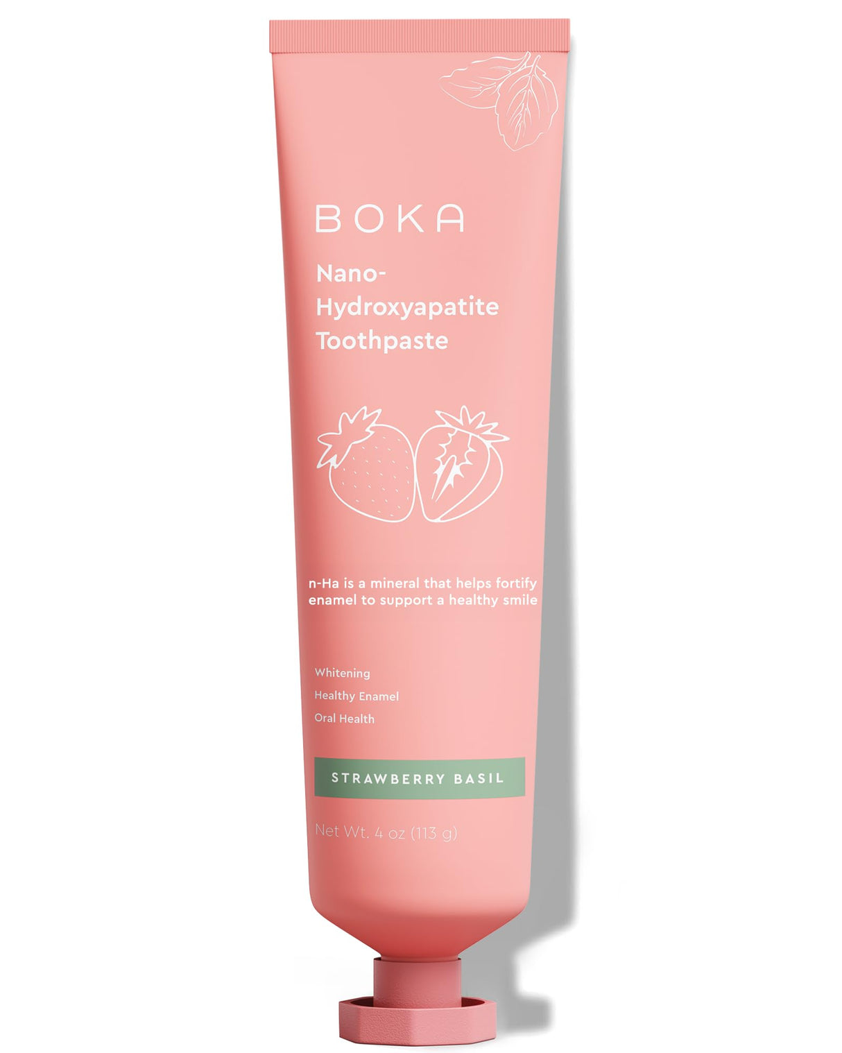 Boka Fluoride Free Toothpaste Nano Hydroxyapatite, Helps Remineralize, Appropriate for Sensitive Teeth, Whitening - for Adult, Kids Oral Care - Refresh Mint Flavor, 4 Fl Oz 3Pk