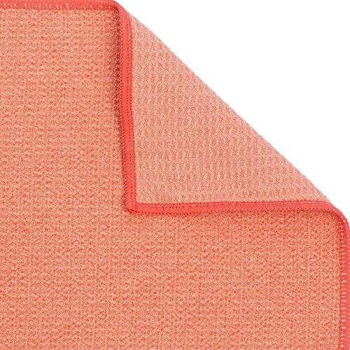 Shandali Hot Yoga Towel - Mat-Sized, Microfiber, Super Absorbent, Anti-Slip, Injury Free, 24" x 72" - Best Bikram Yoga Towel - Exercise, Fitness, Pilates Gear