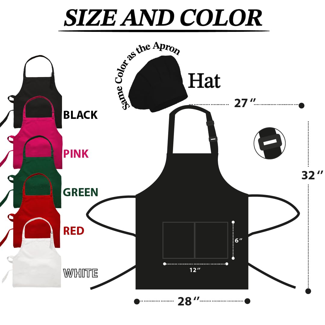 Chef Apron with Custom Name, Personalized Gifts for Men, Gifts for Women, Aprons for Women with Pockets, Valentines Day Gifts, Father's Day Gifts, Christmas Gifts, Anniversary, Mother's Day Gifts