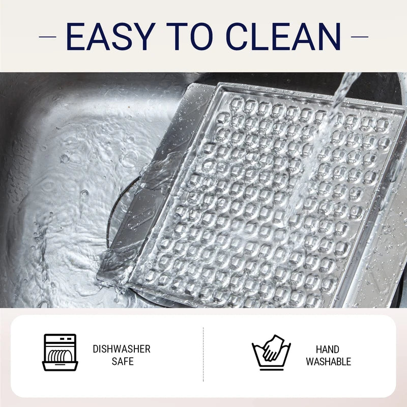 PEGGY11 Durable Stainless Steel Lick Pad for Cat & Dog | Strong Suction Cups | Use as a Slow Feeder | Supports Dental Health | Dishwasher Safe (Single)