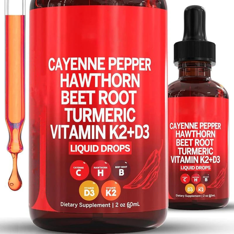 Aeluro Cayenne Drops, Aeluro Cayenne Pepper Extract, Cayenne Pepper Extract, Aeluro Cayenne Pepper Drops, 60ml Natural Cayenne Pepper Liquid Drops