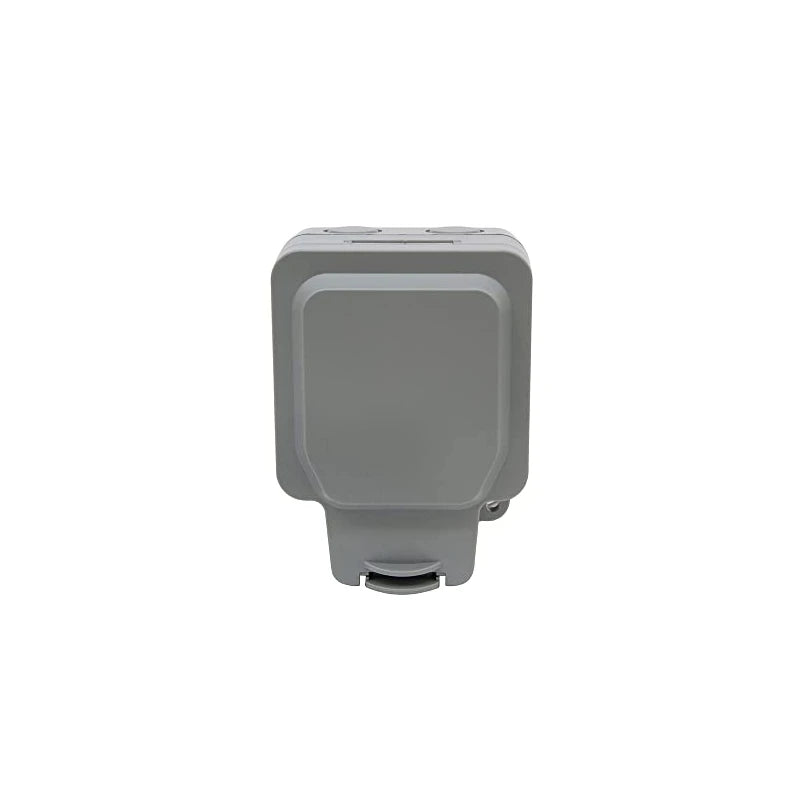 Lieber Silk White 1 Gang Outdoor Dimmer Switch IP66 Trailing/Leading Edge with Enkin Technology 150W LED (300w Halogen/Incandescent) | Weatherproof, Stormproof, Dirt and Rubble Free, Durable