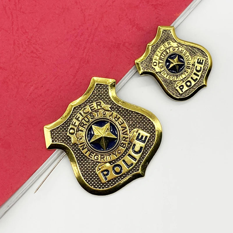 KHBKFW Police Badge Pin Officer Judy Badge Police Badge Brooch For Women, 1