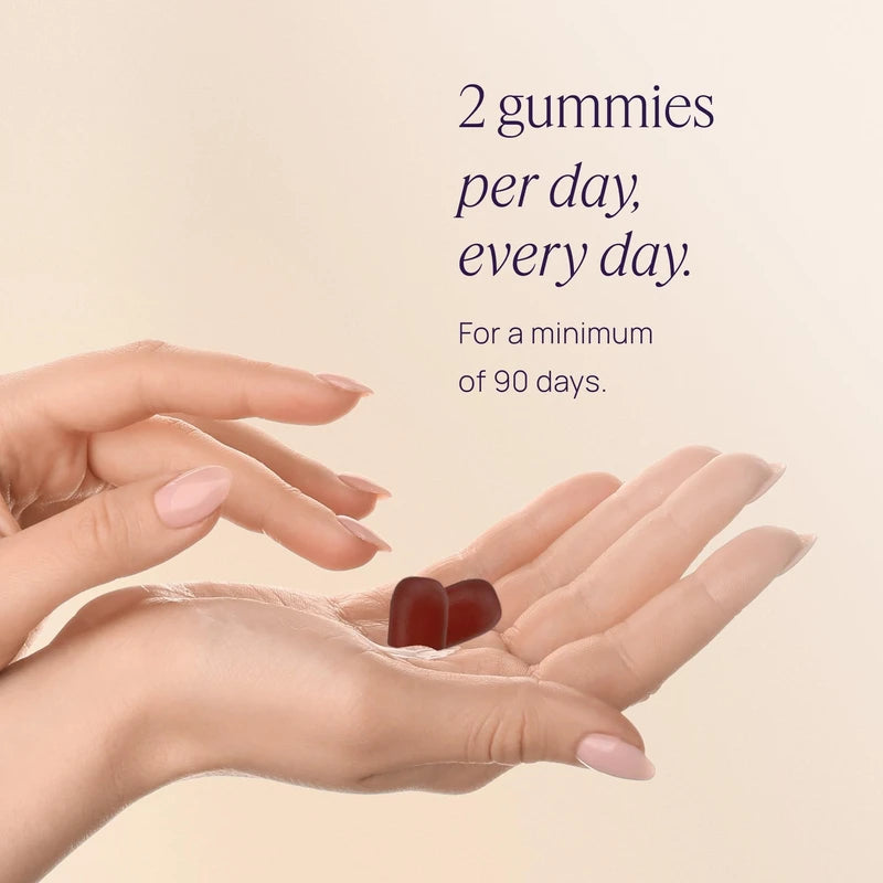 OMI WELLBEAUTY OMI WELLBEAUTY Women's Hair Growth Peptides Gummies, Doctor Recommended, Follicle Fortifying Biotechnology, Clinically Proven to Visibly Grow More Hair and Reduce Hair Loss, 1-Month Supply