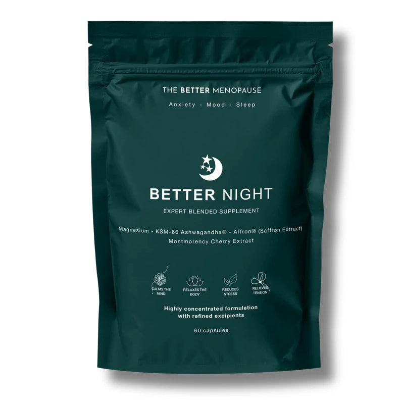 Better Night, All-in-one Blend of Powerful Adaptogens, Vitamins, and Minerals to Help Improve Mood, Calm The Nervous System and Relax The Body for a Better Night's Sleep, 60 Capsules