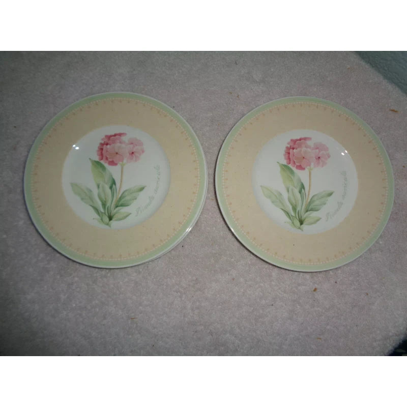 Villeroy & Boch 4 VILLEROY BOCH Country Collection Florea Floris Bread Plates Germany Flower