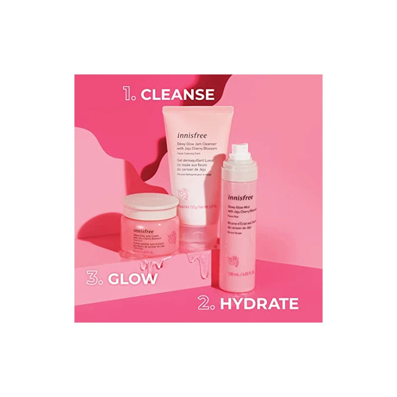 innisfree Cherry Blossom Dewy Glow Jam Cleanser Daily Face Wash, 32 Fl Oz (Pack of 1)