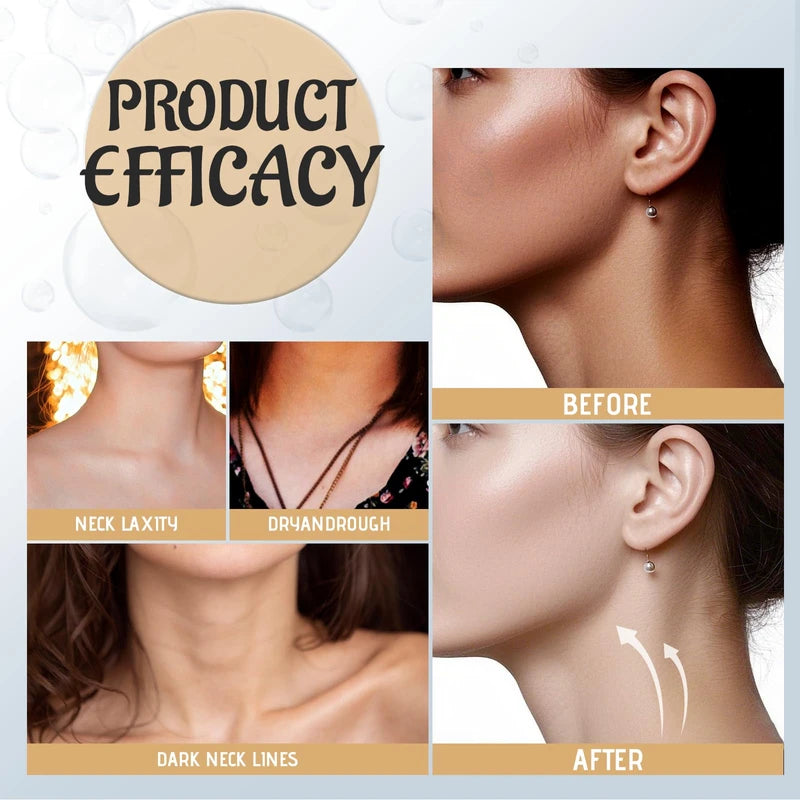 atnayo Ah-8 Firming Neck Cream - 2x Neck Creams for Sagging and Tightening+ Gua Sha Tool - Lift Sagging Skin, Reduce Wrinkles & Double Chin