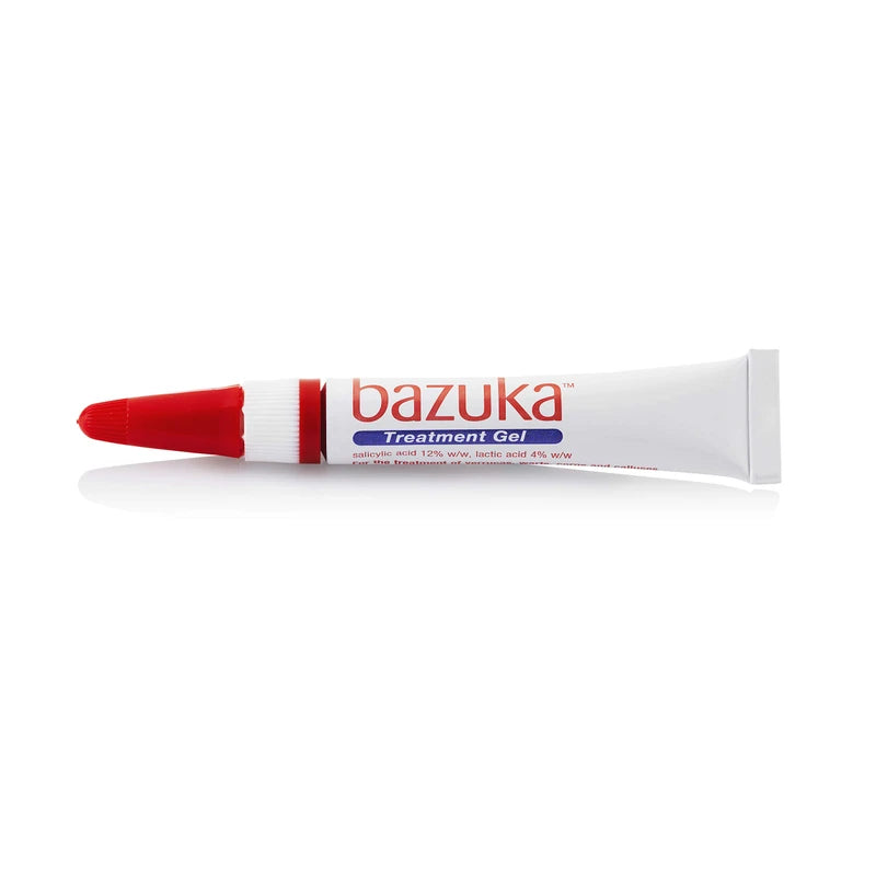 Bazuka Treatment Gel For Effective, Pain-Free Treatment and Removal of Verrucas and Warts. With Emery Board, 6g