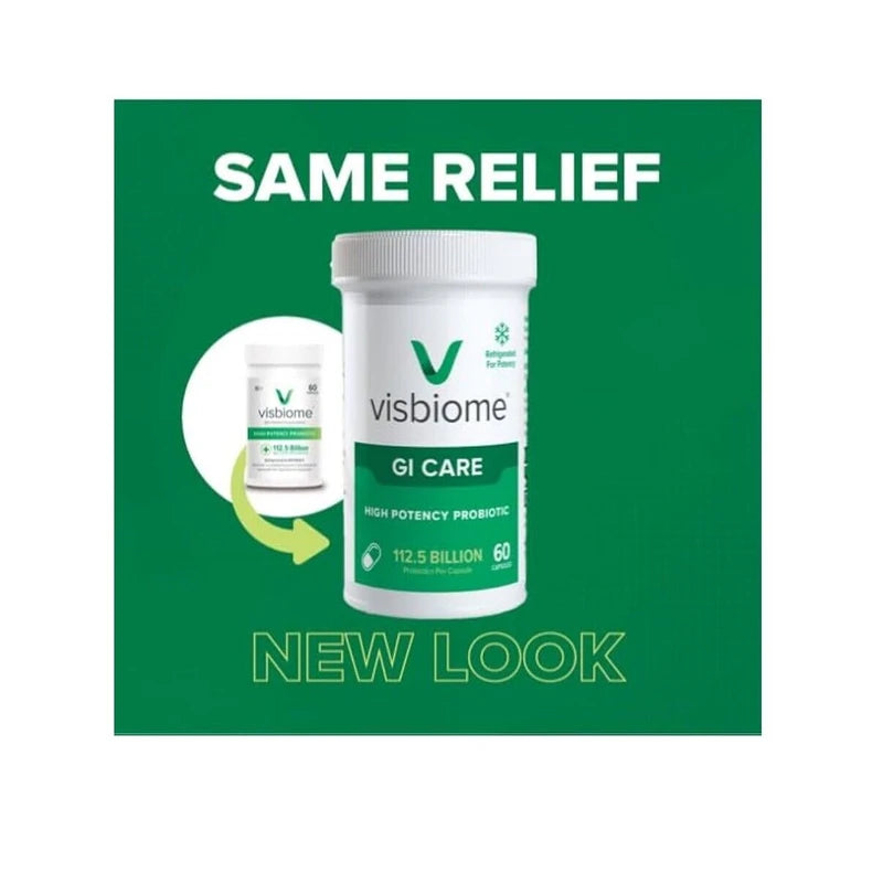Visbiome GI CARE High Potency Probiotic- 112.5 BILLION 60 Capsules EXP:04/2026