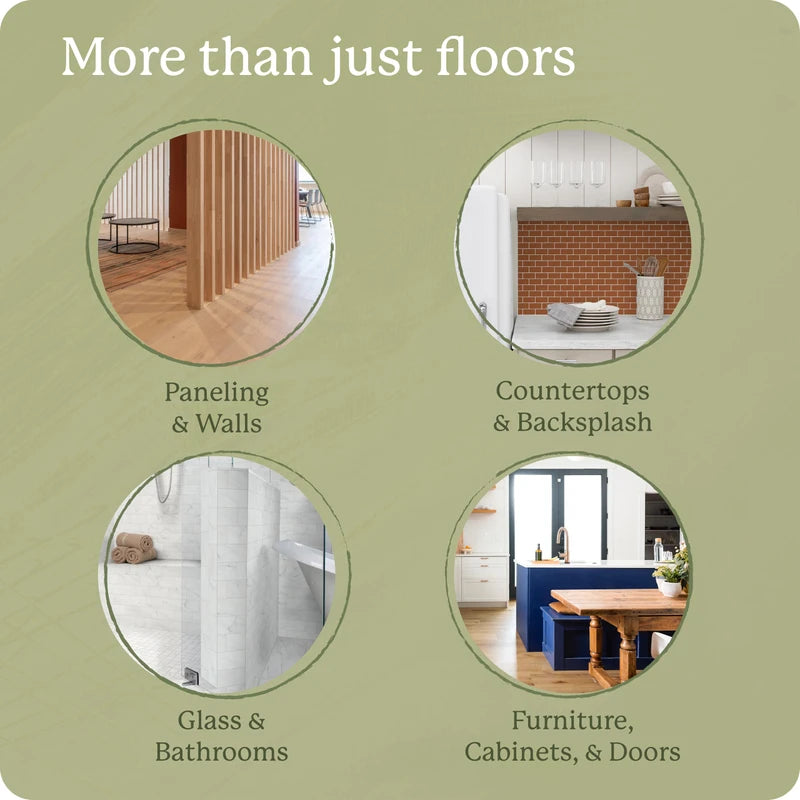 Shaw Floors Hard Surface Cleaner- 128 Fl Oz - Refill for Spray Mops and Spray Bottles - Ideal for Hardwood, Vinyl, Ceramic, Glass, Countertops, and MORE | Pack of 4