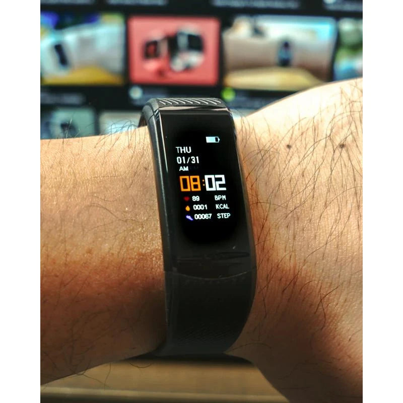 Vital Fit Track - Enhance your wellness journey with this advanced fitness tracker, offering real-time monitoring of heart rate, blood pressure, and blood oxygen levels. Track daily activities and receive smart notifications directly on your wrist.
