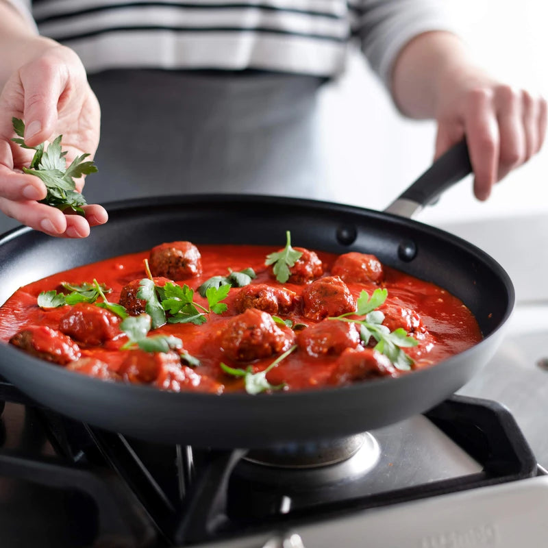 OXO Good Grips Hard Anodized PFOA-Free Nonstick 12" Frying Pan Skillet with Lid, Black