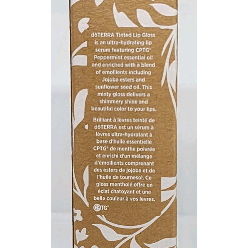 doTERRA Tinted Lip Gloss Peppermint Essential Oils 3.5 mL New in Box Sealed