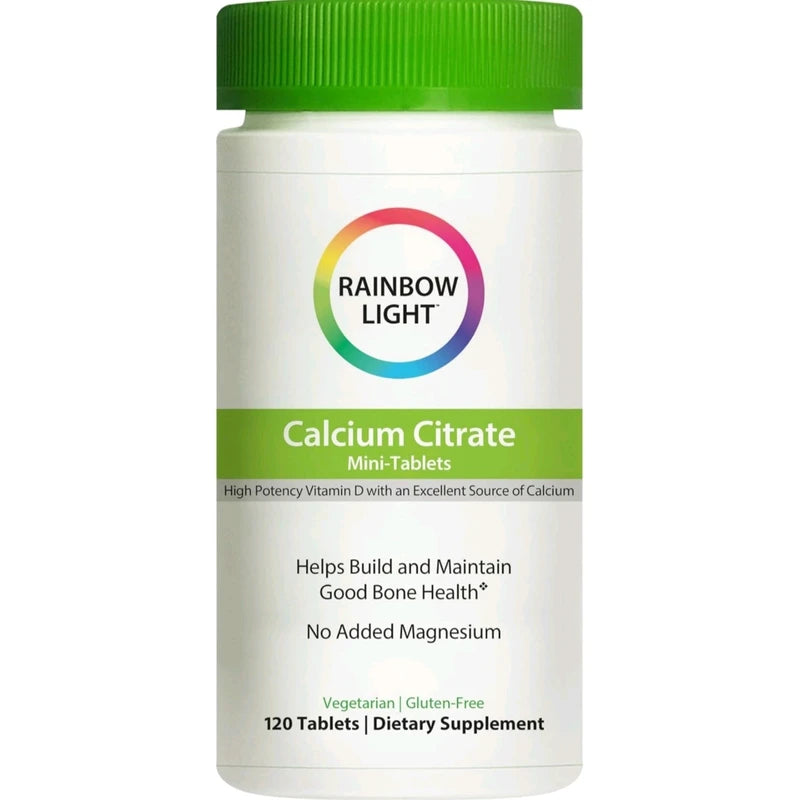 Rainbow Light Calcium Citrate Bone Vitamin D Max Strength Mini-Tablets 120ct