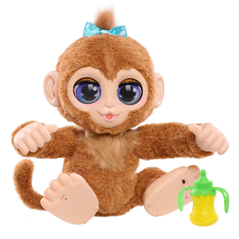 Just Play Just Play furReal Peanut The Playful Monkey Interactive Toy, 15-inch Realistic Plush, Kids Toys for Ages 4 Up