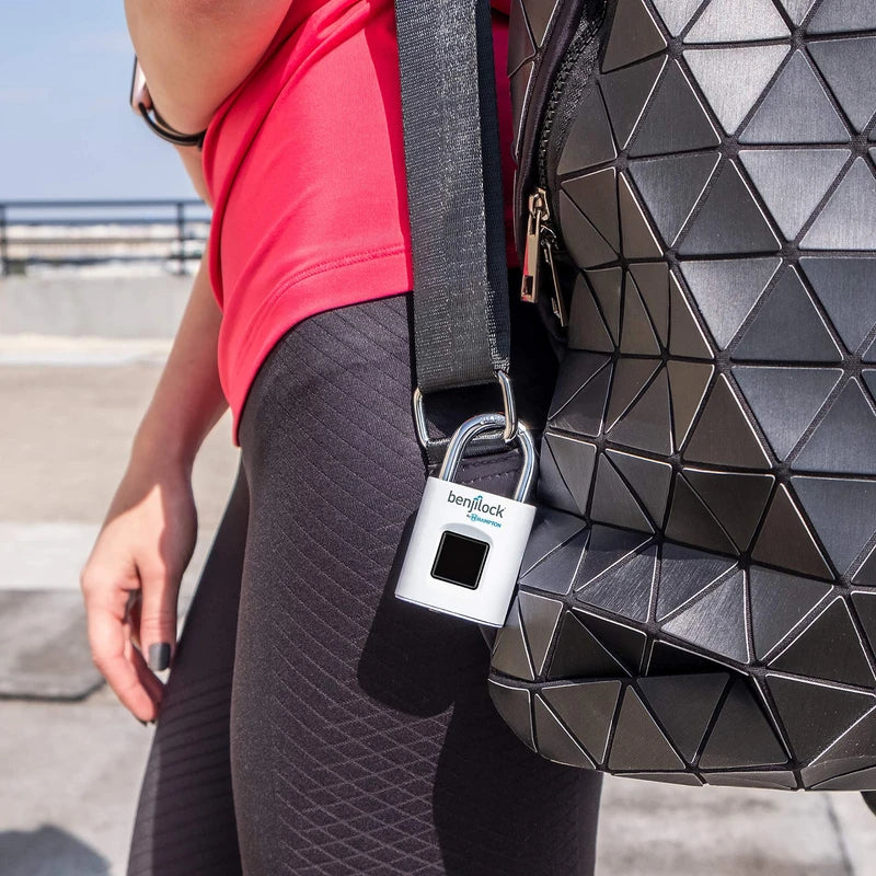 BENJILOCK BY HAMPTON BL40002WH BenjiLock 43 mm Fingerprint Padlock (Matte White)