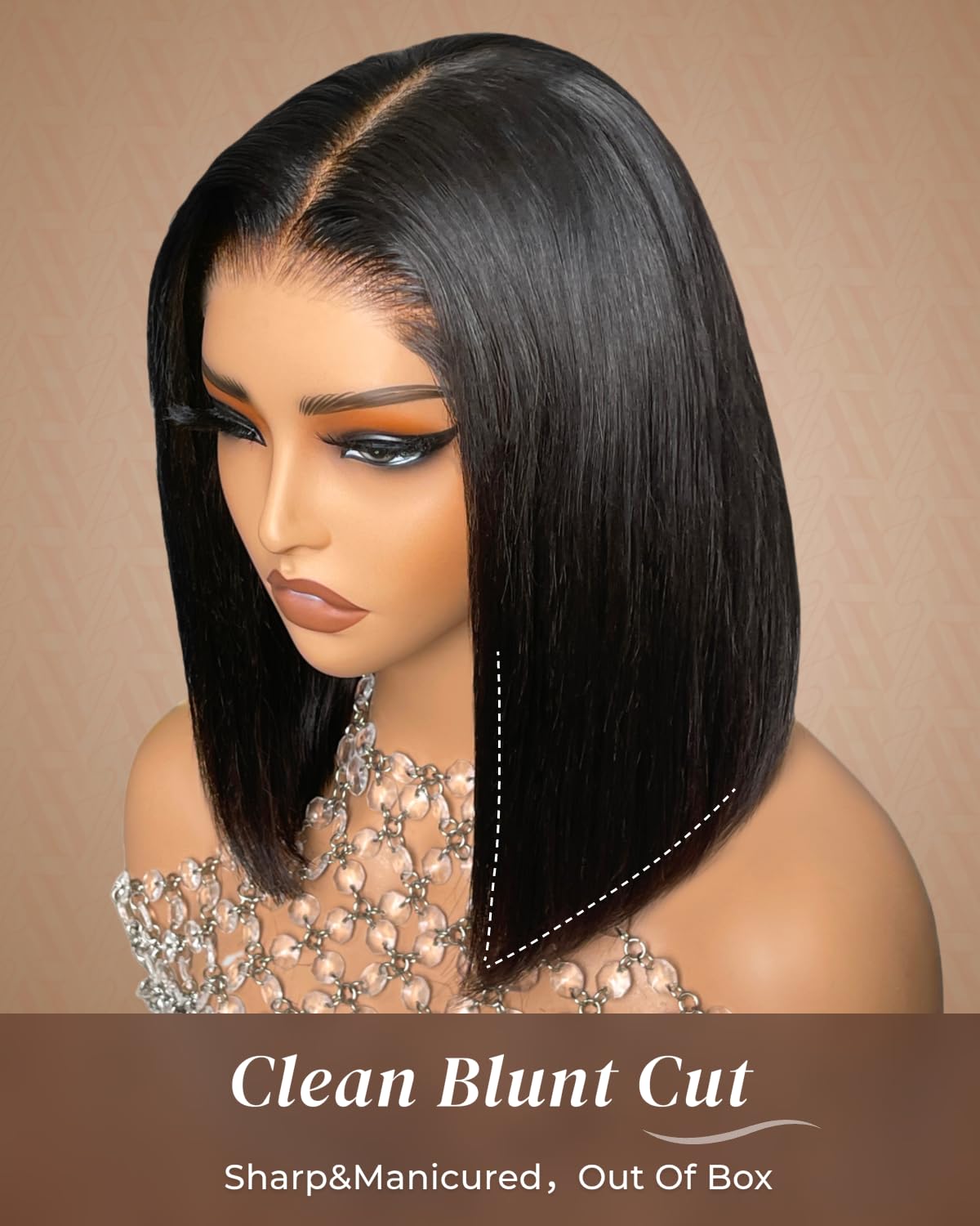 Arabella Hair 12inch 6x6 Bob Wig Human Hair Real 210% Density Ready to Go Glueless Wig 12a Straight Bob Wigs Human Hair Pre Cut Lace Pre Bleached Tiny Knots (12inch, 6x6 Glueless Bob)