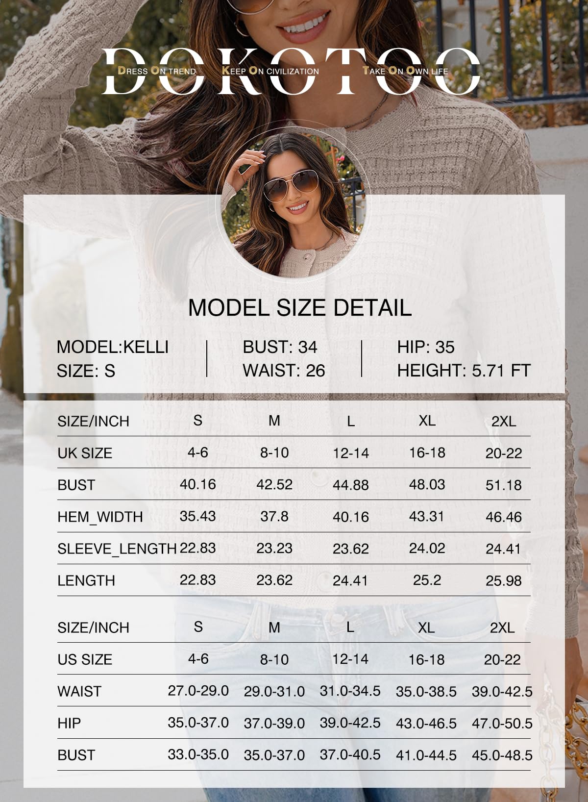 Dokotoo Ladies Knit Winter Cardigans for Women Long Sleeve Open Front Button Down Jackets Christmas Tops for Women 2025,Smoke Gray Medium