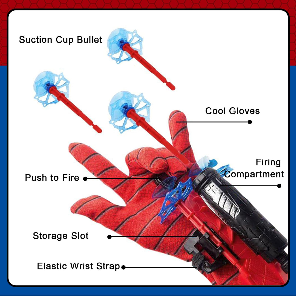 3 Sets Spider Web Shooters Wrist Launcher Toys with Hero Gloves Auto Resetting Boards Spider Cape and Mask Cosplay Costume for Kids Halloween Christmas Birthday Party Present for Boys Girls