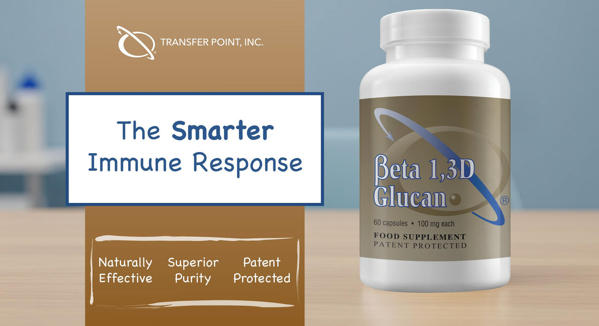 Transfer Point Immune Support Supplement Highly Purified Beta Glucan 100 mg per Capsule (beta-glucan Fiber) (Pack of 1)