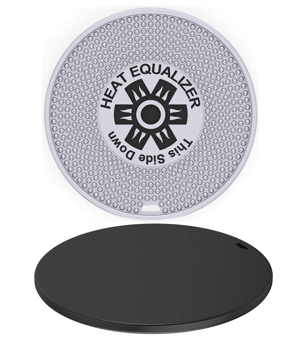 Heat Equalizer-9.25 inch Black Ceramic Finish Heat Diffuser – Aluminum & Copper Alloy for Gas & Electric Stoves-Hot Plate & Burner Cover-Simmer plate
