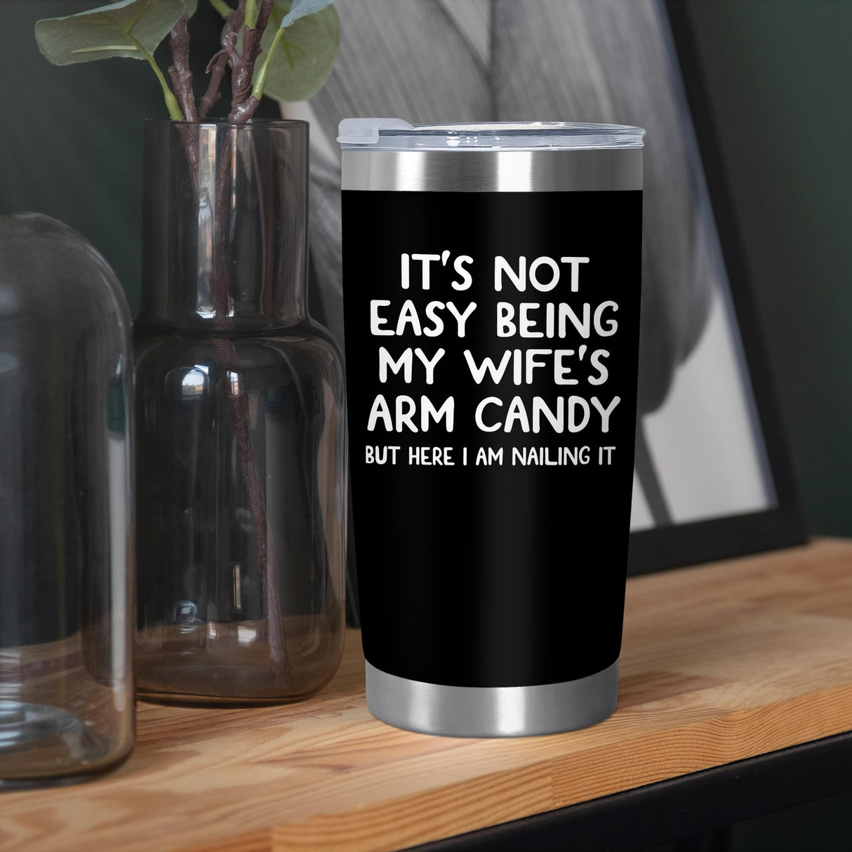 ARVEXO Christmas Birthday Gifts For Husband from Wife - 20 oz Stainless Steel Insulated Coffee Tumbler with Lid - Anniversary Wedding Gifts Gifts for Him Men Husband from Wife, Presents for Men