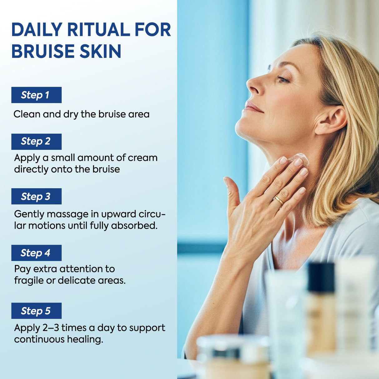 MURASAKI BEAUTY Arnica Bruise Cream Extra Strength: Fast Healing for Bruising and Swelling on Thin & Sensitive Skin