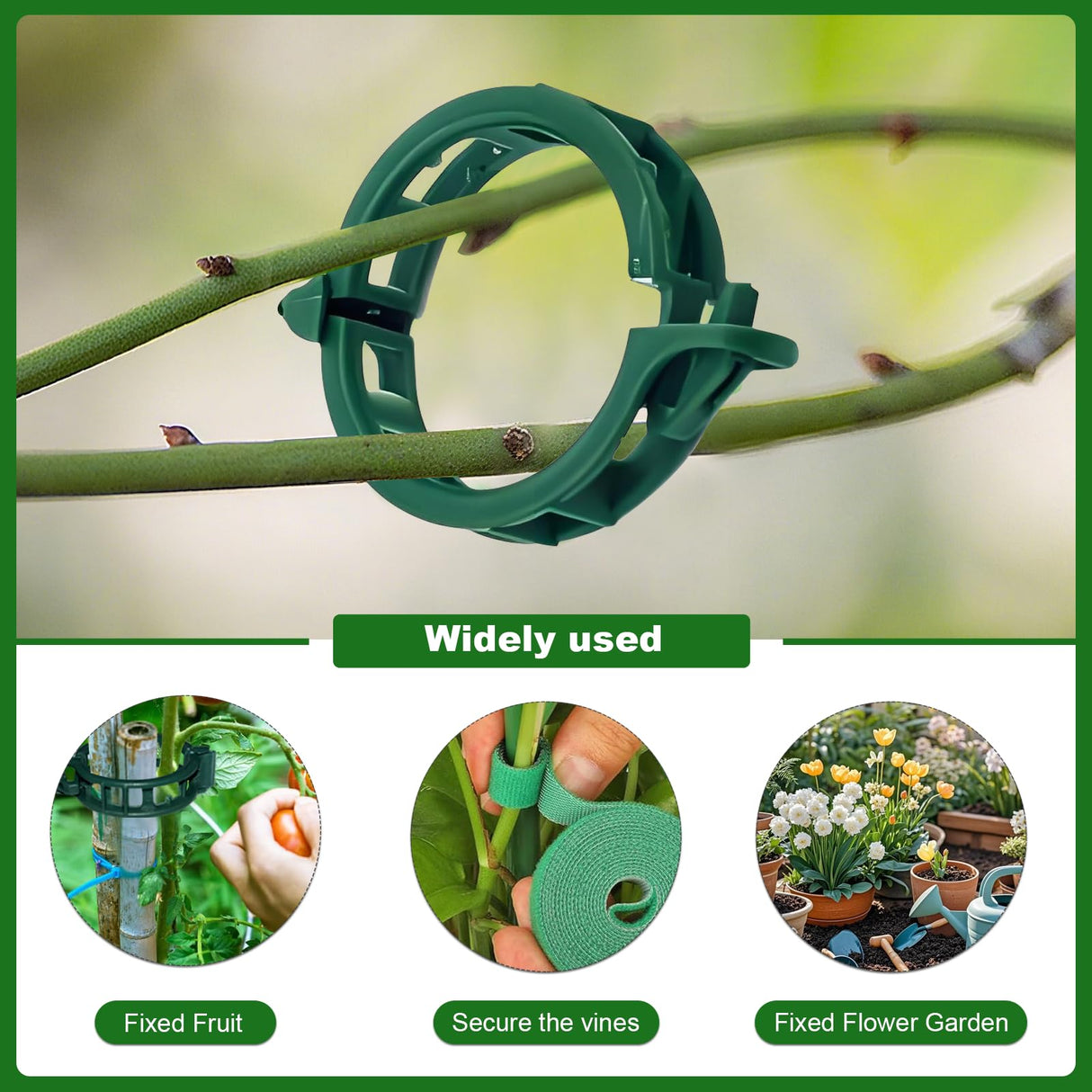 15pack Adjustable Plant Support Pole Stackable Indoor/Outdoor Support Pole with Clamps, Suitable for Supporting Monstera and Climbing Plants, Garden Accessories, Perfect Replacement for Plant Stakes
