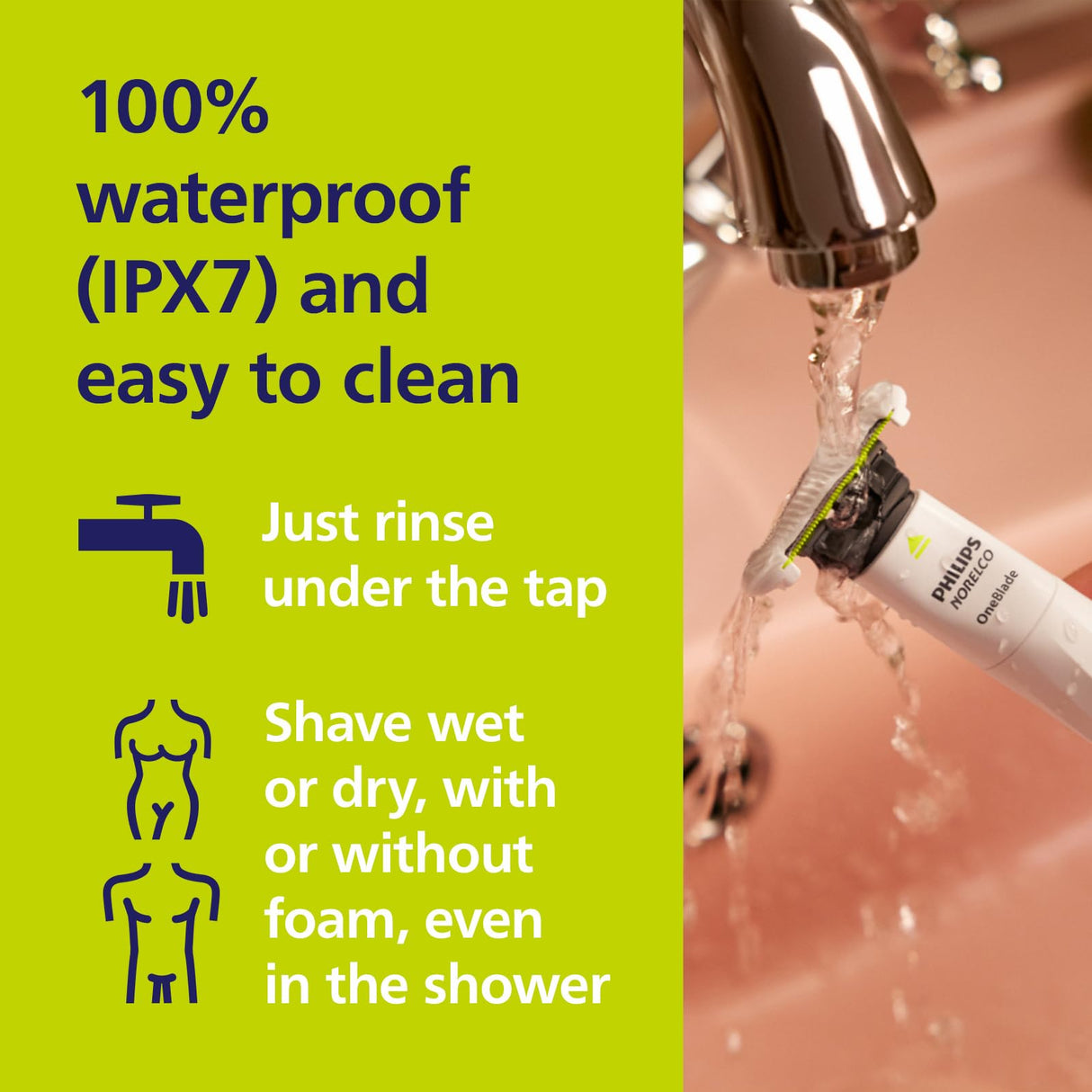 Philips Norelco OneBlade Skin Protect Replacement Blade, for OneBlade Electric Shaver and Trimmer, Durable Stainless Steel, Trim and Shave with Extra Skin Protection, 2 Count, QP229/80
