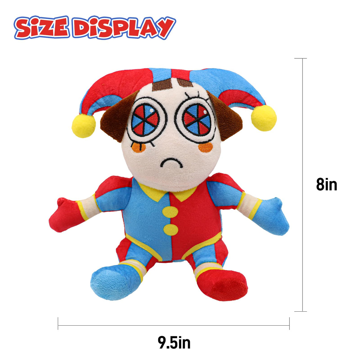 SAJISP The Amazing Digital Circus Plush,4pcs Pomni Plushies Toy Gift, Cute Stuffed Figure Doll for Kids and Adults, Birthday Halloween Christmas Choice for Boys Girls
