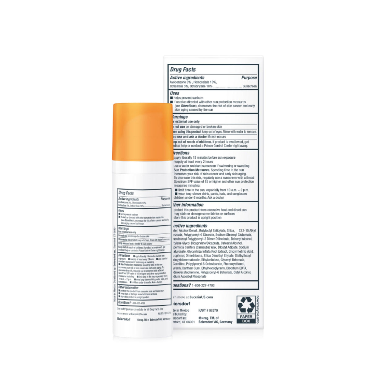 Eucerin Sun Age Defense Face Sunscreen Lotion SPF 50, 2.5 FL OZ